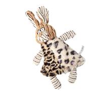 Yardwe Peluche Éducative pour Chiens Jouet à Mordre Résistant avec Bruit Et Design Cartoon pour Éveiller Intérêt des Animaux Domestiques Lapin Marron