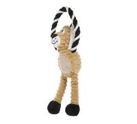 Yardwe Peluche Lion pour Chien Couineur Mâcher Compagnon de Dentition pour Chiots Peluche Douce et Résistante Interactif pour Petits et Moyens Chiens