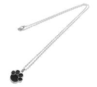 Yardwe Pendentif Urne Inoxydable pour Cendres De Chien Collier Commémoratif Élégant avec Design Simple Et pour Animaux De Compagnie