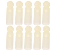 Yardwe Perles de Queue de Parapluie Pliant en Plastique Blanc Lot de 10 Embouts de Baleines 20 MM pour Réparation et Remplacement Accessoires Imperméables pour Parapluies Pliables