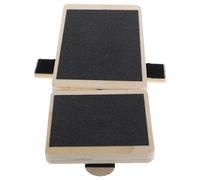 Yardwe Planche Équilibre Cheville Bois Unique pour Étirement et Renforcement Entraînement Stabilité Unilatéral Antidérapant Correction Posture et Coordination