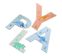 Yardwe Plaques Murales Dinosaures en Bois pour Chambre D'garçon et Filles, | Relief Texturé, Arrangement Modulaire, Léger, Installation Facile, pour Crèches et Salles de Classe