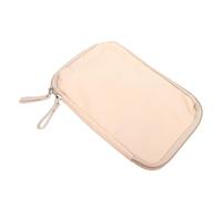 Yardwe Pochette Identification Nylon Taille L Beige Sac Organisateur Léger et Pratique pour Cartes et Monnaie Rangement Sécurisé pour Voyage Shopping et Usage Quotidien