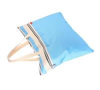 Yardwe Pochette Imperméable en Toile Bleu A3 Fermeture Éclair et Poche Latérale pour Rangement Multi Usage D'œuvres d'art et Documents