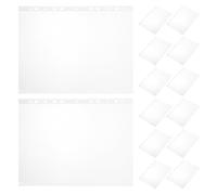 Yardwe Pochettes Transparentes en Vinyle PVC 11 Trous pour Manchons de Dossard de Marathon, Format 11,8 X 9 Pouces, Lot de 100, Rangement et Protection pour Dossards de Course à Pied