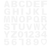 Yardwe Pochoirs À GâTeaux Alphabet Et Chiffres 37 PièCes Moule De GâTeau Lettres Et Nombres RéUtilisables Pour DéCoration Diy PâTisserie Outils De Cuisson Compact 8.46X7.87X0.04In