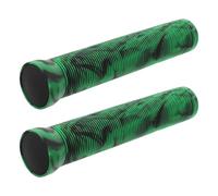 Yardwe Poignées de Guidon de Vélo Antidérapantes en Caoutchouc Souple, Lot de 2 Pièces, Longueur 165 MM, Vert Noir, Absorption des Chocs, Compatibles VTT, Vélo Tout-Terrain et