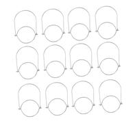 Yardwe Poignées de pour Jar Mason| 12Pcs Poignée Métallique Cintres Mason Jar Cintres de Remplacement Suspendu Crochet pour Pots de Bouche Décor de Noël