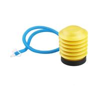 Yardwe Pompe à Ballon Mini Portable Plastique Pompe Pied avec Tuyau Flexible pour Gonflage et Dégonflage Rapide pour Jeux et Piscine Couleurs Bleu et Jaune Compacte