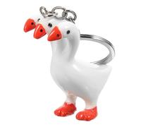 Yardwe Porte-clés Esthétique à Trois Têtes Pendentif Décoratif Multifonction pour Sac et Clés Accessoire Créatif et Pratique
