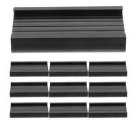 Yardwe Porte-étiquettes Optimisant la Gestion des Stocks Noirs Réutilisables en Pvc Lot de 12 pour Étagères Métalliques en Bibliothèque ou Magasin