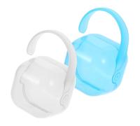 Yardwe Porte-Tétine pour Bébé 2Pcs Étui à Tétine Portable Anti-Dust Matériau PP pour Pratique et