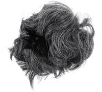 Yardwe Postiche Courte Grise pour Homme Costume Cosplay Grand-père, Synthétique, Ajustable, Accessoire de Fête et Spectacle,