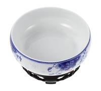 Yardwe Pot de Fleur Céramique Blanc pour Hydroponie Bol Lotus Élégant pour Plantes Aquatiques et Bonsaï Décoration Moderne pour Maison Bureau Jardin Balcon