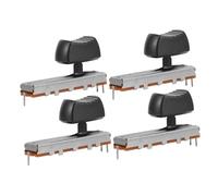 Yardwe Potentiomètre Coulissant 45mm Lot De 4 pour Table De Mixage Contrôleur De Volume Durabilité Métallique pour DJ Et Équipements Audio