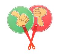 Yardwe Pouces vers Le Haut Stickers Fournitures pour Événements Aimants Pouce vers Le Haut Oui, Vous Pouvez Pagaies D'enchères avec Numéros Signer en Classe Plastique