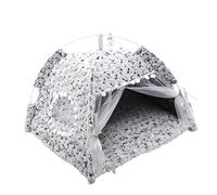 Yardwe pour Animaux Lit À Capuche Tipi Hamac Tente pour Animaux De Compagnie Tente pour Animaux De Compagnie Auvent D'Extérieur pour Chiots Tapis Maison en Carton pour