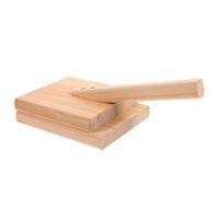 Yardwe Presse à Pâte Manuelle en Bois pour Pie et Peau de Dumpling, Outil de Pressage Facile à Nettoyer Surface Lisse, Cuisine Maison