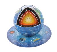 Yardwe Puzzle 3D Globe Éducatif pour Garçon et Filles Kit de Construction Système Solaire Jouet Créatif Puzzle de Sol 1 Set Activité Éducative pour 8-10 Ans