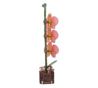 Yardwe Puzzle Bois Kit De Construction De Fleurs Maquette De Phalaenopsis Créative Décoration De Bureau Bricolage Floral Bois