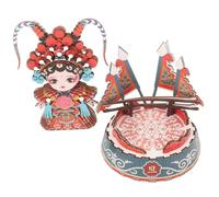 Yardwe Puzzle Papier DIY Peking Opera Personnage Féminin Jeu Éducatif Papier pour Garçon Fille Développement Cognitif et Motricité Fine Artisanat Culturel Chinois