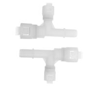 Yardwe Raccord de Durite de Chauffage Abs Robuste pour Liquide de Refroidissement Raccord Étanche Compatible Véhicules Américains Design Élégant sans Modification Nécessaire