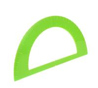 Yardwe Rapporteur Semi-Circulaire Tactile pour Aveugles Règle Géométrique en Plastique Vert Clair Outil D’Apprentissage Braille Précis pour Élèves Matériel Pédagogique Adapté aux