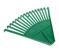 Yardwe Râteau de Jardin Léger en Plastique Vert pour Outils de Jardinage à Main, Râteau Robuste pour Pelouses, Nettoyage des Jardins Ramassage d'herbe