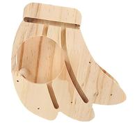 Yardwe Râtelier à Foin Bois pour Lapin Support Forme De Fruit pour Animaux De Compagnie pour Cages Et Espaces Intérieurs Réduit Le Gaspillage De Nourriture Et Favorise Une