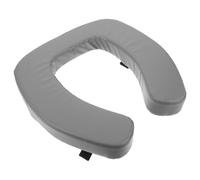 Yardwe Rehausseur de Siège de Toilette pour Personnes Âgées Coussin Imperméable Rembourré Gris Fixation Sécurisée Siège Rehaussé Confortable pour Salle de Bain Aide à la Mobilité et