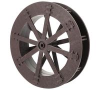 Yardwe Roue à Eau Décorative pour Fontaine, Accessoire Marron en Plastique | Décor Intérieur Extérieur, pour Pot en Céramique et Jardinière, Scène Aquarium, Fleur Aquatique