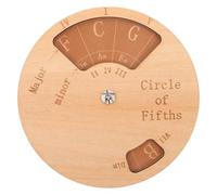 Yardwe Roue Cercle des en Bois pour Guitare Outil Portable pour Apprentissage des Progressions Harmoniques et Théorie Musicale Compas d'Harmonie Pratique pour Guitaristes Débutants et