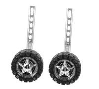 Yardwe Roues Entraînement Vélo Garçon Fille avec Support Argenté Stabilisateurs Robustes pour Maintien et Apprentissage Kit Auxiliaire Sécurisé pour Vélo Garçon Fille Couleur Aléatoire