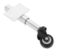 Yardwe Roulette de Portail en Fer Amortisseur à Ressort, Capacité de Charge Élevée, Stabilité Fiable, Roue Rétractable Argentée pour Usage Résidentiel et Commercial