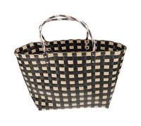 Yardwe Sac Cabas Femme Tressé Main Panier Paille Tressée à Forte Capacité pour Plage Marché et Shopping Quotidien