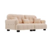 Yardwe Scale for Dollhouse Modern Mini Couch with Pillows Realistic Tiny Living Furniture for Small Doll Accessories