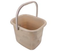 Yardwe Seau en Plastique Rectangulaire 11L avec Poignée Portable Couleur Kaki Bassine Multifonction pour Nettoyage Serpillière et Trempage Usage Domestique et Rangement d'eau