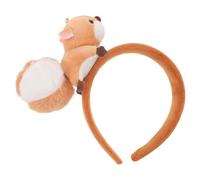 Yardwe Serre-tête de costume d'écureuil : serre-tête animal de la forêt, accessoires pour cheveux, accessoire de photomaton, accessoire de cosplay d'écureuil pour carnaval, fête de Noël