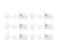 Yardwe Serrure Invisible sans Dommage en ABS Blanc pour Garçon et Filles Protection Sécurisée Structure Encastrée avec Double Verrouillage pour Tiroirs et Armoires Maison