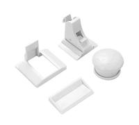 Yardwe Serrure Magnétique de Sécurité pour Porte D'armoire et Tiroir, 4 Pièces, Facile à Installer, Matériau Abs et Aimant, Protection Invisible pour Placard Bébé