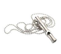 Yardwe Sifflet de Dressage Design Créatif pour Animaux de Compagnie Chaîne en Acier Inoxydable Argenté Sûr et Pratique pour Entraînement Chien, Oiseau et Camping