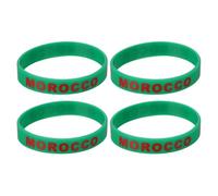 Yardwe Silicone Bracelet de Pays 12 Pièces Confortable, Vert | Jeux et Rencontres Internationales, Couleur Verte, Matériau Silicone, Port Agréable, Style Fan Discret