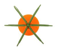 Yardwe Silicone pour Insérez pour Ralentir Alimentation Éviter Vomissements Adapté Aux Moyennes Races Couleurs Vert Orange avec Base Antidérapante