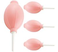 Yardwe Soufflette pour Extensions de Cils 4pcs en Caoutchouc Rose Valve Unidirectionnelle pour Séchage Sûr Cils