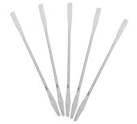 Yardwe Spatules De Mélange Maquillage Acier Inoxydable 5 Pièces 15 Cm Spatule à Mélanger Le Maquillage Maquilleurs Professionnels Usage Cosmétique Palettes