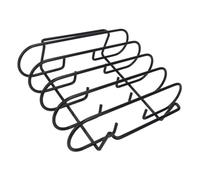 Yardwe Support de Côtes Acier Inoxydable pour Barbecue Rack de Grillage Portable pour Camping Accessoire Extérieur Durable et pour Rôtir Viandes et Volailles