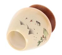 Yardwe Support De Fouet À Thé En Céramique Bols À Mélanger Accessoires En Céramique À Thé Service À Thé Tasse De Poudre De Matcha Démarreur De Cérémonie Du Thé Kit De Fouet