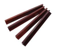 Yardwe Support De Jeu De Dominos Mini en Bois Rainuré pour Jeu Traditionnel Chinois, Portable Compact, Adapté Aux Tuiles Américaines, pour Joueurs Amateurs, Soirées Et Voyages, Lot De 4 Pousseurs