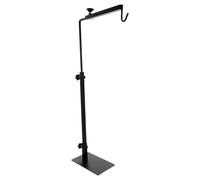 Yardwe Support de Lampe en Métal Noir Réglable pour Terrarium de Reptiles Hauteur Ajustable, Accessoire Pratique pour Chauffage et Éclairage Boîte à Reptiles