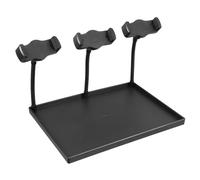 Yardwe Support de Microphone Multifonctionnel Plateau pour Téléphone et Carte Son Support Solide en ABS pour Diffusion Étagère Amovible et Pratique